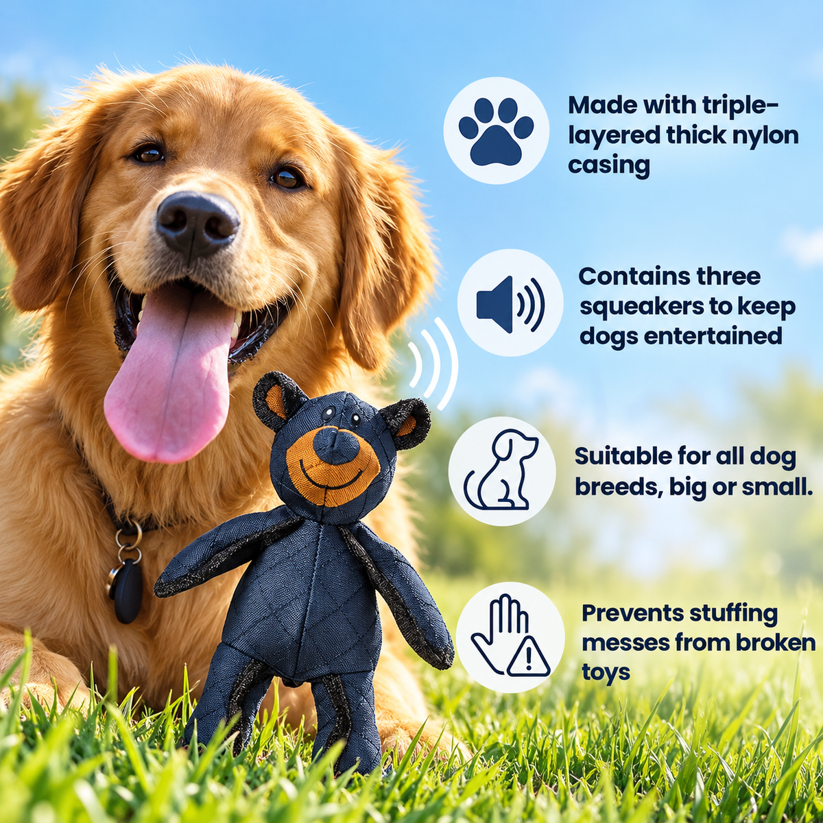 2026 New Bear Toys for Strong Chewers